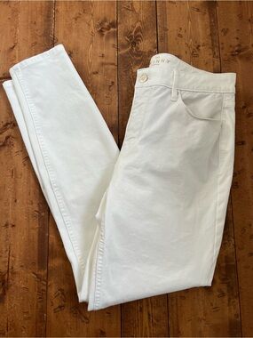 White House Black Market The Skinny Ankle Jeans Womens Size 6 White Stretch